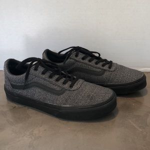 VANS black/grey tweed. 5.5 youth/EUR 37/Ladies 7